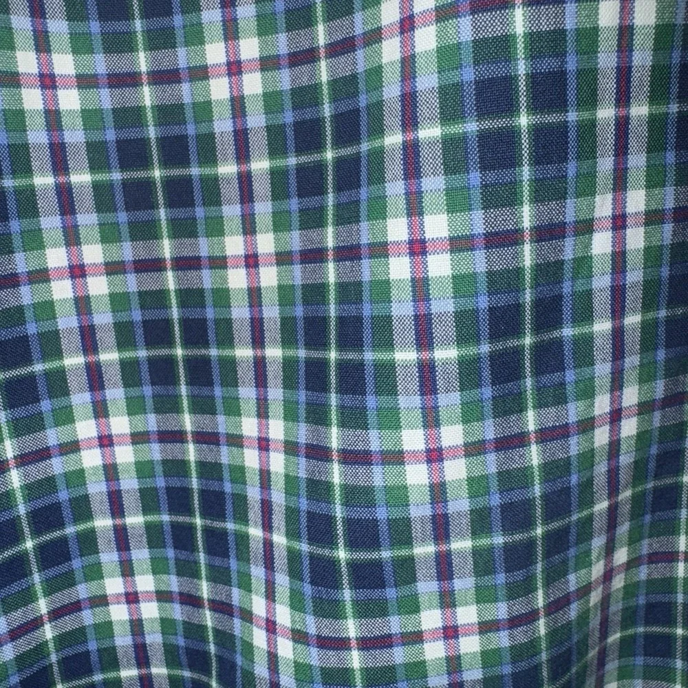 Polo Ralph Lauren Oxford Multicolor Plaid Blue Pony Cotton Button Down Shirt S/P